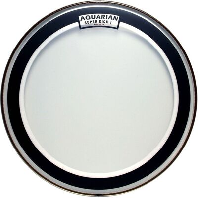 Aquarian Super Kick I Clear 16" Bass Drum Head - Publicité Aquarian Super Kick I Clear 16" Bass Drum Head - Publicité