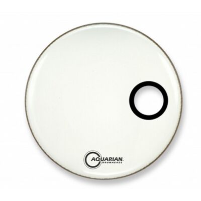 Aquarian Classic White Gloss 22 Ported Bass Drum Head - Publicité Aquarian Classic White Gloss 22 Ported Bass Drum Head - Publicité