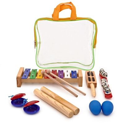 Rhythm Selection 6 Piece Kids Percussion Set by Gear4music - Publicité Rhythm Selection 6 Piece Kids Percussion Set by Gear4music - Publicité