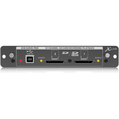 Carte d'extension Behringer X-Live - Interface audio pour X32 - Publicité Carte d'extension Behringer X-Live - Interface audio pour X32 - Publicité