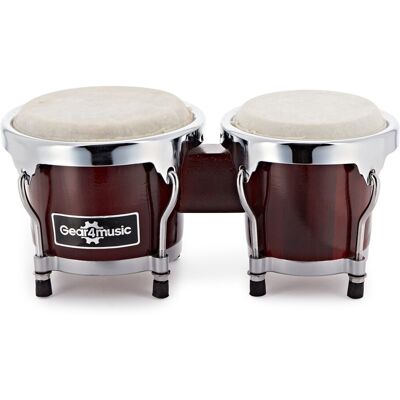 Ensemble de Mini-Bongos par Gear4music Rouge - Publicité Ensemble de Mini-Bongos par Gear4music Rouge - Publicité