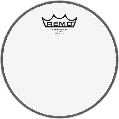 Remo Ambassador Clear 13 Drum Head - Publicité Remo Ambassador Clear 13 Drum Head - Publicité