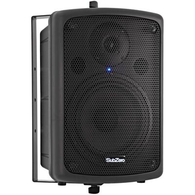 SubZero 80W 8" Active PA Speaker with Yoke Bracket - Publicité SubZero 80W 8" Active PA Speaker with Yoke Bracket - Publicité