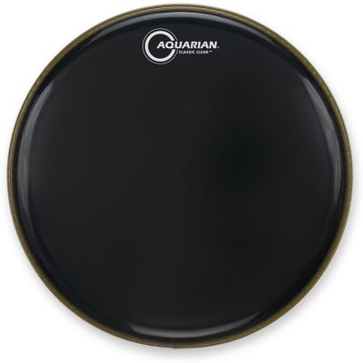 Aquarian Classic Black 24" Bass Drum Head - Publicité Aquarian Classic Black 24" Bass Drum Head - Publicité