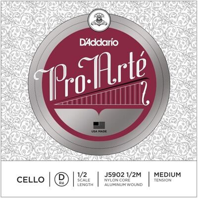 DAddario Pro-Arte Cello D String 1/2 Size Medium - Publicité DAddario Pro-Arte Cello D String 1/2 Size Medium - Publicité