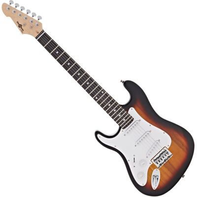 Guitare Électrique LA 3/4 pour Gaucher(ère)s par Gear4music Sunburst - Publicité Guitare Électrique LA 3/4 pour Gaucher(ère)s par Gear4music Sunburst - Publicité