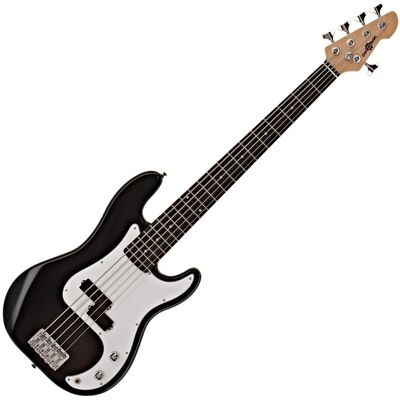 Guitare Basse LA 5 Cordes par Gear4music Noir - Publicité Guitare Basse LA 5 Cordes par Gear4music Noir - Publicité