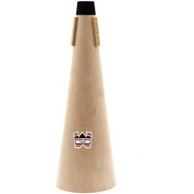 Denis Wick Bass Trombone Wooden Mute - Publicité Denis Wick Bass Trombone Wooden Mute - Publicité