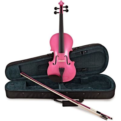 Primavera Rainbow Fantasia Violon coloré taille 1/2 Rose - Publicité Primavera Rainbow Fantasia Violon coloré taille 1/2 Rose - Publicité