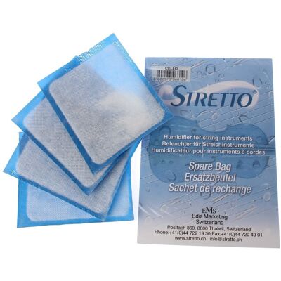 Stretto Cello Humidifier Spare Bags (4 Pack) - Publicité Stretto Cello Humidifier Spare Bags (4 Pack) - Publicité