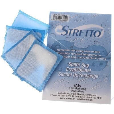 Stretto Violin/Viola Humidifier Spare Bags (4 Pack) - Publicité Stretto Violin/Viola Humidifier Spare Bags (4 Pack) - Publicité