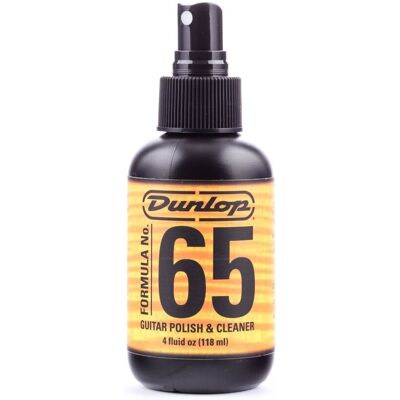 Dunlop JD-654C Formula 65 -4Oz With Polishing Cloth - Publicité Dunlop JD-654C Formula 65 -4Oz With Polishing Cloth - Publicité