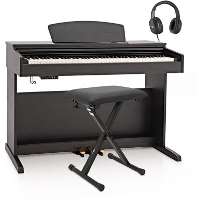 Pack Piano Numérique DP-10X par Gear4music + Accessoires Noir Mat - Publicité Pack Piano Numérique DP-10X par Gear4music + Accessoires Noir Mat - Publicité