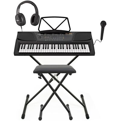 Pack Complet avec Clavier Électronique Portable à 54 Touches MK-1000 par Gear4music - Publicité Pack Complet avec Clavier Électronique Portable à 54 Touches MK-1000 par Gear4music - Publicité