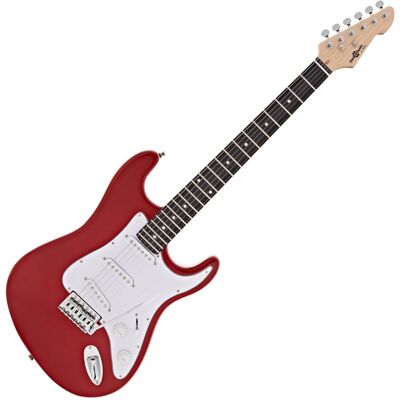 Guitare Électrique LA par Gear4music Rouge - Publicité Guitare Électrique LA par Gear4music Rouge - Publicité