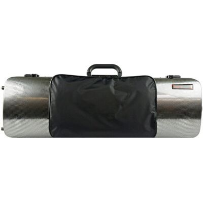 BAM 2011XL Hightech Oblong Violin Case Pocket Silver Carbon - Publicité BAM 2011XL Hightech Oblong Violin Case Pocket Silver Carbon - Publicité