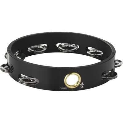 Remo 8 Single Row Headless Tambourine Black - Publicité Remo 8 Single Row Headless Tambourine Black - Publicité
