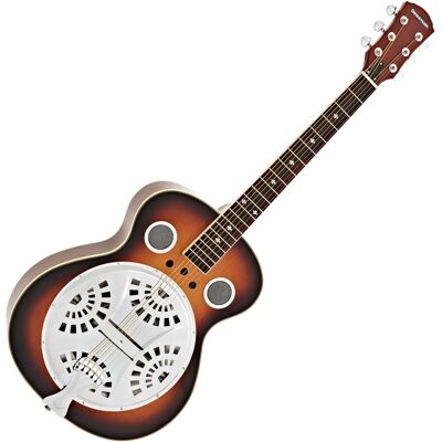 Guitare avec Manche Arrondi Résonateur et Corps en Bois par Gear4music - Publicité Guitare avec Manche Arrondi Résonateur et Corps en Bois par Gear4music - Publicité