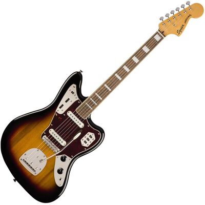 Squier Classic Vibe 70s Jaguar 3-Tone Sunburst - Publicité Squier Classic Vibe 70s Jaguar 3-Tone Sunburst - Publicité