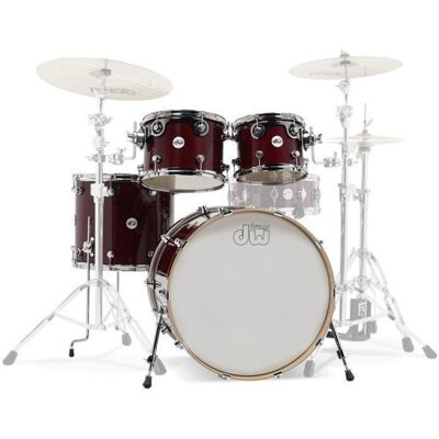DW Drums DW Design Series 22 4pc Shell Pack Cherry Stain - Publicité DW Drums DW Design Series 22 4pc Shell Pack Cherry Stain - Publicité
