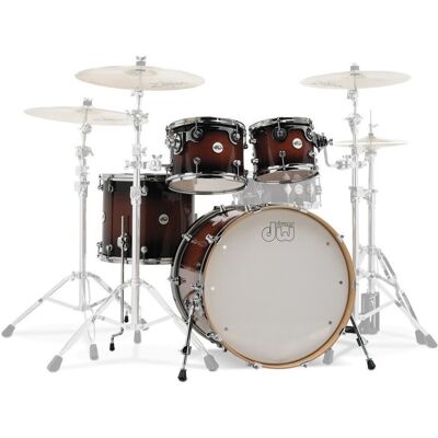 DW Drums DW Design Series 22 4pc Shell Pack Tobacco Burst - Publicité DW Drums DW Design Series 22 4pc Shell Pack Tobacco Burst - Publicité