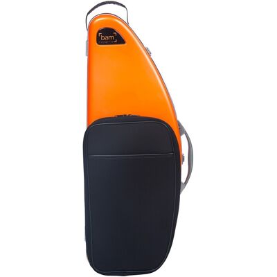 BAM DEF4012S La Defense Tenor Saxophone Case with Pocket Orange - Publicité BAM DEF4012S La Defense Tenor Saxophone Case with Pocket Orange - Publicité