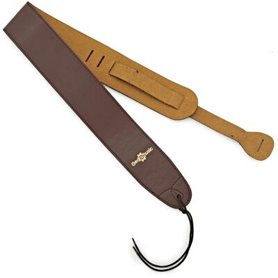 Sangle de guitare Deluxe par Gear4music brun clair - Publicité Sangle de guitare Deluxe par Gear4music brun clair - Publicité