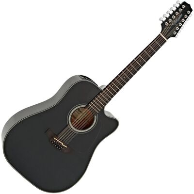 Takamine GD30CE 12 String Electro Acoustic Black - Publicité Takamine GD30CE 12 String Electro Acoustic Black - Publicité