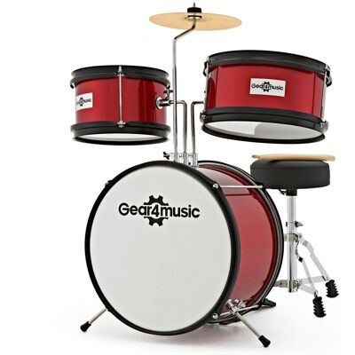 Batterie pour Enfants par Gear4music Rouge - Publicité Batterie pour Enfants par Gear4music Rouge - Publicité