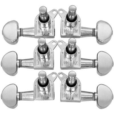Gear4Music Guitarworks Tuning Machines 3-A-Side Kidney Keys Chrome - Publicité Gear4Music Guitarworks Tuning Machines 3-A-Side Kidney Keys Chrome - Publicité