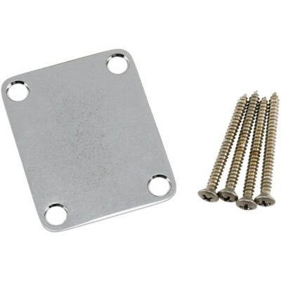 Fender Road Worn Guitar Neck Plate inc Screws Chrome - Publicité Fender Road Worn Guitar Neck Plate inc Screws Chrome - Publicité