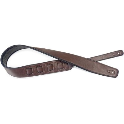 Stagg Padded Leatherette Guitar Strap Dark Brown - Publicité Stagg Padded Leatherette Guitar Strap Dark Brown - Publicité