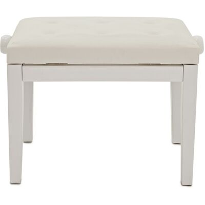Tabouret de Piano Deluxe par Gear4music Blanc - Publicité Tabouret de Piano Deluxe par Gear4music Blanc - Publicité