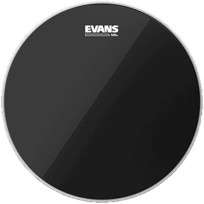 Evans Black Chrome Drum Head 8 Inch - Publicité Evans Black Chrome Drum Head 8 Inch - Publicité