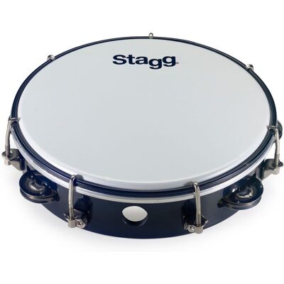 Stagg 8 Plastic Tambourine Black - Publicité Stagg 8 Plastic Tambourine Black - Publicité