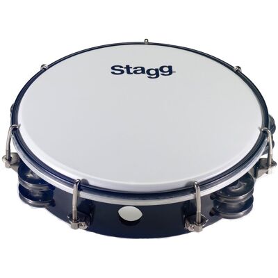 Stagg 10" Plastic Tambourine - Two Jingles Black - Publicité Stagg 10" Plastic Tambourine - Two Jingles Black - Publicité