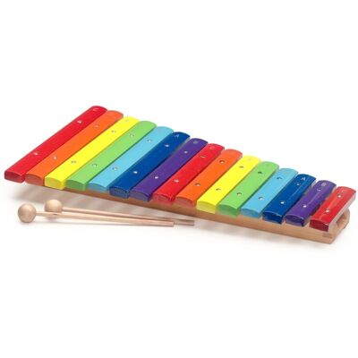 Stagg 15 Key Rainbow Xylophone With Mallets - Publicité Stagg 15 Key Rainbow Xylophone With Mallets - Publicité