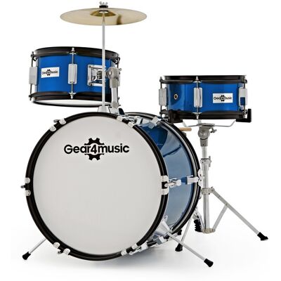 Batterie Junior 3 Fûts par Gear4music Bleu - Publicité Batterie Junior 3 Fûts par Gear4music Bleu - Publicité