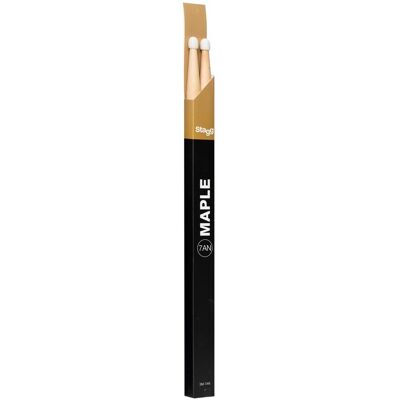 Stagg Maple 7A Drumsticks Nylon Tip - Publicité Stagg Maple 7A Drumsticks Nylon Tip - Publicité