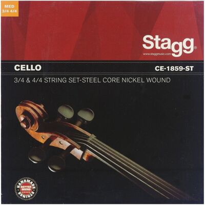 Stagg Cello String Set 3/4 and Full-Size - Publicité Stagg Cello String Set 3/4 and Full-Size - Publicité