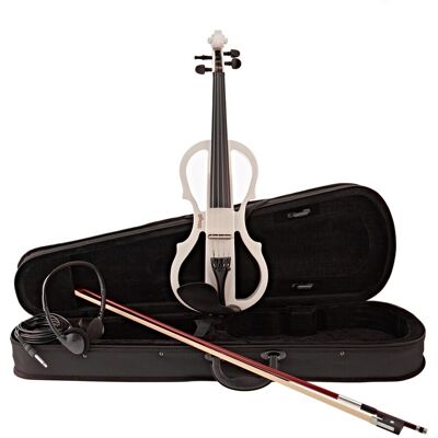 Stagg Kit Violon Électrique Blanc - Publicité Stagg Kit Violon Électrique Blanc - Publicité