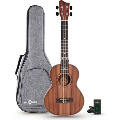 Pack Ukulélé Ténor en Koa par Gear4music - Publicité Pack Ukulélé Ténor en Koa par Gear4music - Publicité