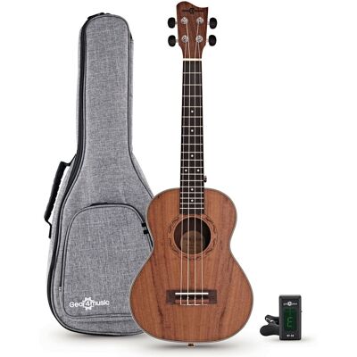 Pack Ukulélé Électro-Acoustique Ténor en Koa par Gear4music - Publicité Pack Ukulélé Électro-Acoustique Ténor en Koa par Gear4music - Publicité