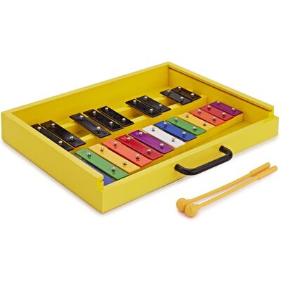 Glockenspiel Compact par Gear4music Touches Arc-en-Ciel / Noires - Publicité Glockenspiel Compact par Gear4music Touches Arc-en-Ciel / Noires - Publicité