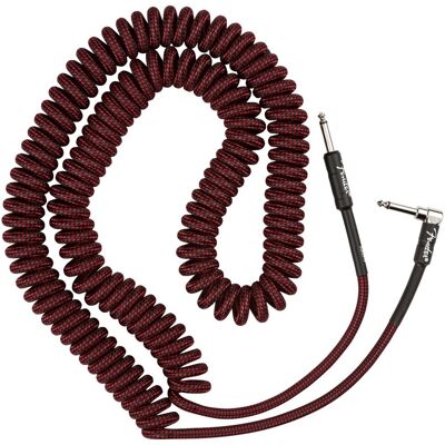Fender Professional 30ft Coil Cable Red Tweed - Publicité Fender Professional 30ft Coil Cable Red Tweed - Publicité