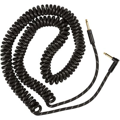 Fender Deluxe 30ft Coil Cable Black Tweed - Publicité Fender Deluxe 30ft Coil Cable Black Tweed - Publicité