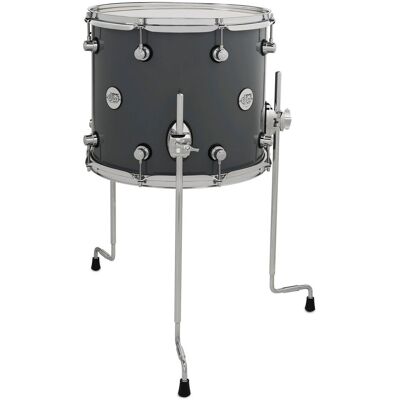 DW Drums DW Design Series 14 x 12 Floor Tom Grey Steel - Publicité DW Drums DW Design Series 14 x 12 Floor Tom Grey Steel - Publicité