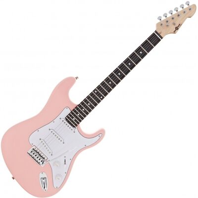 Guitare Électrique LA par Gear4music Rose - Publicité Guitare Électrique LA par Gear4music Rose - Publicité