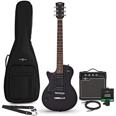 Gear4Music Pack avec Guitare Électrique New Jersey pour Gaucher Noir - Publicité Gear4Music Pack avec Guitare Électrique New Jersey pour Gaucher Noir - Publicité