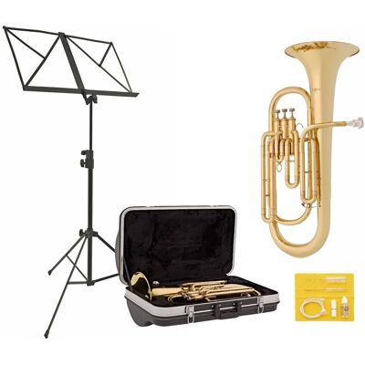 Saxhorn Baryton Étudiant + Pack complet par Gear4music - Publicité Saxhorn Baryton Étudiant + Pack complet par Gear4music - Publicité